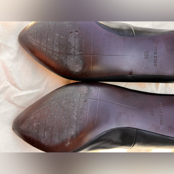 Cole Haan kitten heels 2” Classic Black Women's Pumps soft black leather - Picture 7 of 12
